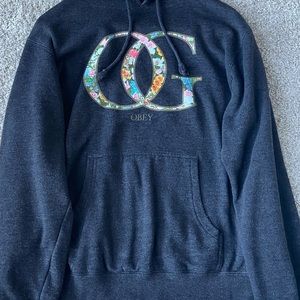 Obey OG Floral Hoodie Used- Like New Size Large